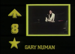 Gary Numan - I Die: You Die video shown on Top of The Pops - 28 August 1980